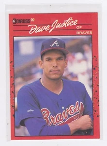 1990 Donruss Baseball - David Justice #704 - Picture 1 of 2
