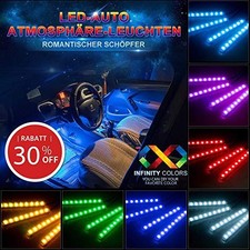 Innenbeleuchtung Kfz LED Auto Innenraumbeleuchtung + Fernbedienung🚗!
