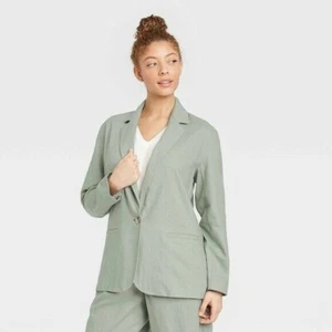 Women’s Green Single Breasted Suit Jacket A New Day Size 2XL - Picture 1 of 10