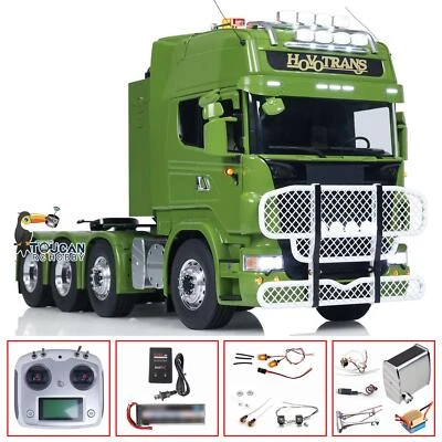 LESU Metal Chassis 1/14 8X8 RC Tractor Truck RTR Car Smoke Unit Equipment Rack - Image 1 of 4