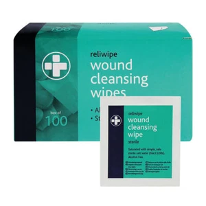 Reliance Medical Reliwipe Ferite Detergente Salviette (Confezione 100) 745 - Foto 1 di 1
