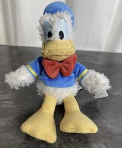"Felpa de peluche vintage auténtica original de los parques de Disney Pato Donald 9"" nueva con etiquetas" - Imagen 1 de 12