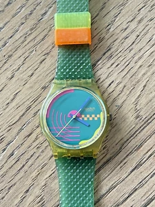 SWATCH UHR GJ104 "EHRENFAHRT" ORIGINAL 1990 SEHR SELTEN - Bild 1 von 2