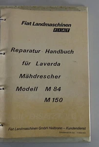 Manual de Taller Fiat Cosechadora Laverda M 84/M 150 Stand Aprox. 70er Años - Imagen 1 de 7
