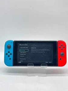 Nintendo Switch v2 Video Game Console HAC-001(-01) Red/Blue - Broken Controller - Picture 1 of 13
