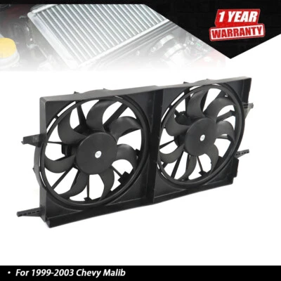 Conjunto de ventilador de refrigeración del radiador 620-618 apto para Chevy Malibu 1997 1998-2002 Foto 1 de 4