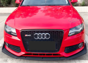 For Audi A4 S4 RS4 B8 Style 08-12  Front Henycomb Mesh grille Bumper black Grill