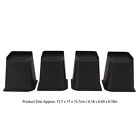 4Pcs Furniture Riser 6in Heavy Duty Slip Proof ABS Bed Rise Lift Block For Ch