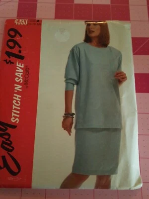 McCalls Pattern 4393 Skirts + Tops Stitch N Save Sizes 14 16 18 UNCUT - Image 1 of 2