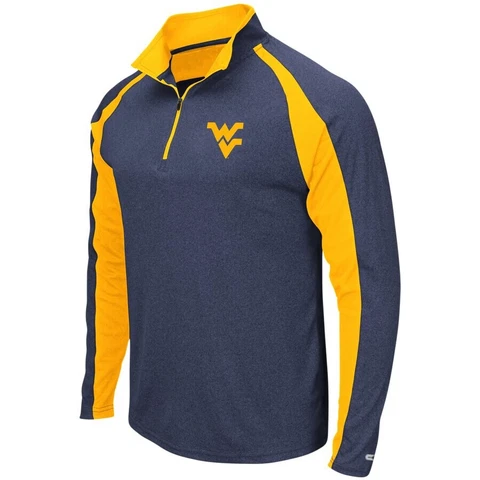 Colosseum Men’s West Virginia Football Lightweight 1/4 Zip Jacket Large L NCAA Cover