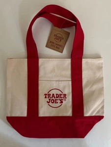 Trader Joe’s Mini Canvas Tote Bag (Red, Green, Yellow or Blue) - New (CL15) - Picture 1 of 8