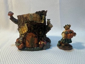 Figura Boyds Bear Route 33 1/3 Autumns Hollow Hideaway Village 19914 - Imagen 1 de 8
