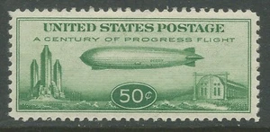 US C18 - 50c ZEPPELIN Century of Progress - XF, MNH - Picture 1 of 2