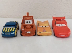 Disney Pixar Cars Lightning McQueen, Mater, Ramone, and Security Car Lot - Picture 1 of 10