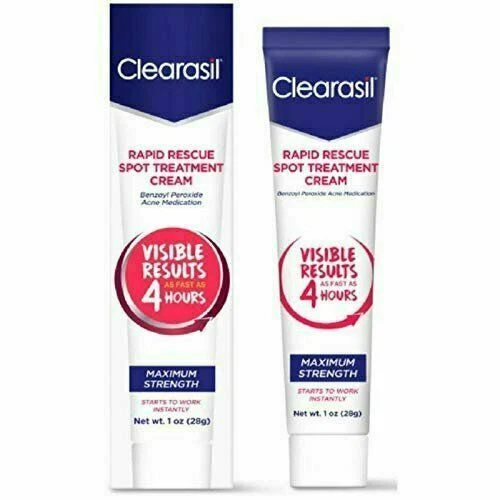 Clearasil Rapid Rescue Spot Treatment Cream, 1oz