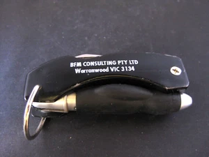 BFM Consulting multi function folding pen, knife, opener and mini torch - Picture 1 of 4