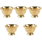 5Pcs Copper Alloy Offering Cup Buddhist Offering Bowl Metal Offering Cup For