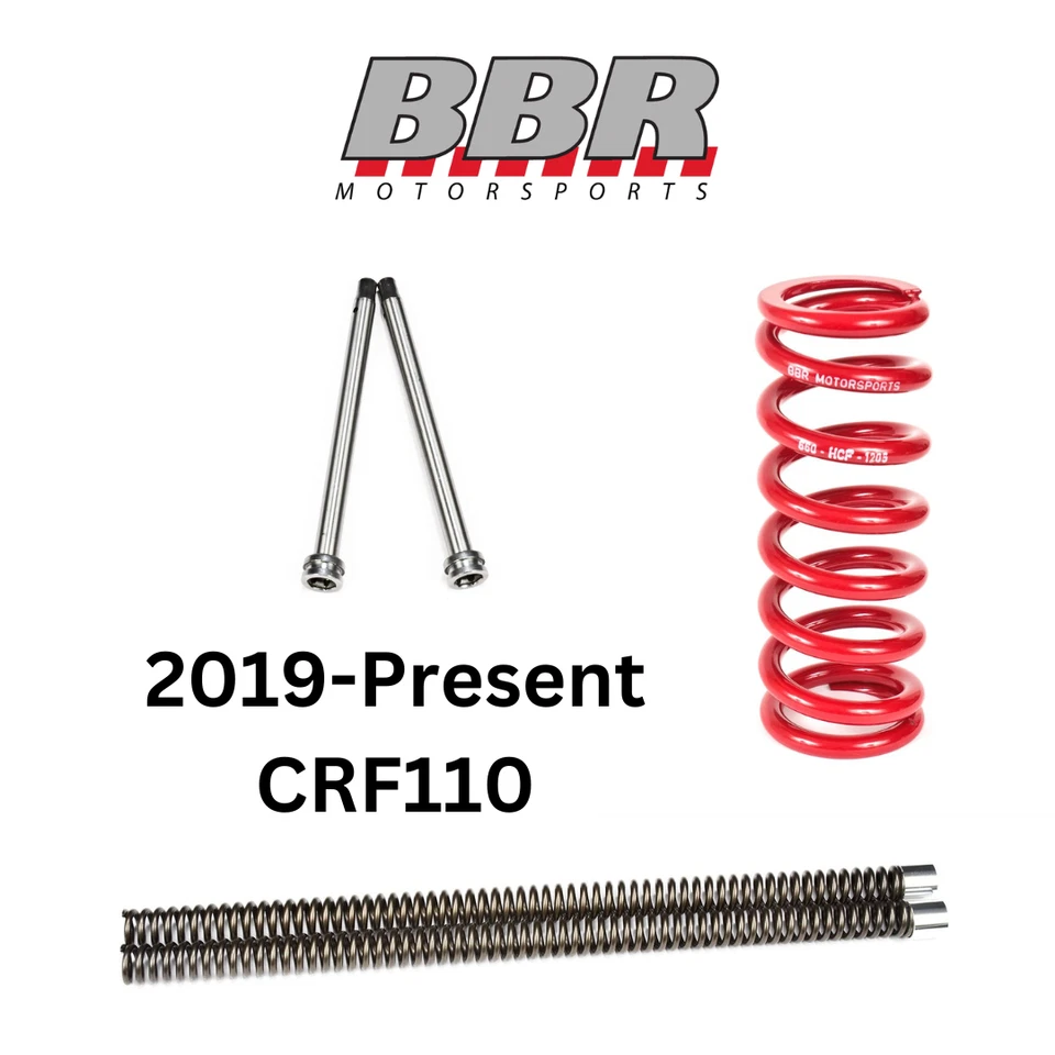 BBR Varillas Amortiguadoras Horquilla Muelles Amortiguador Honda CRF110F CRF 110F 2019-2025 NUEVO Foto 1 de 1