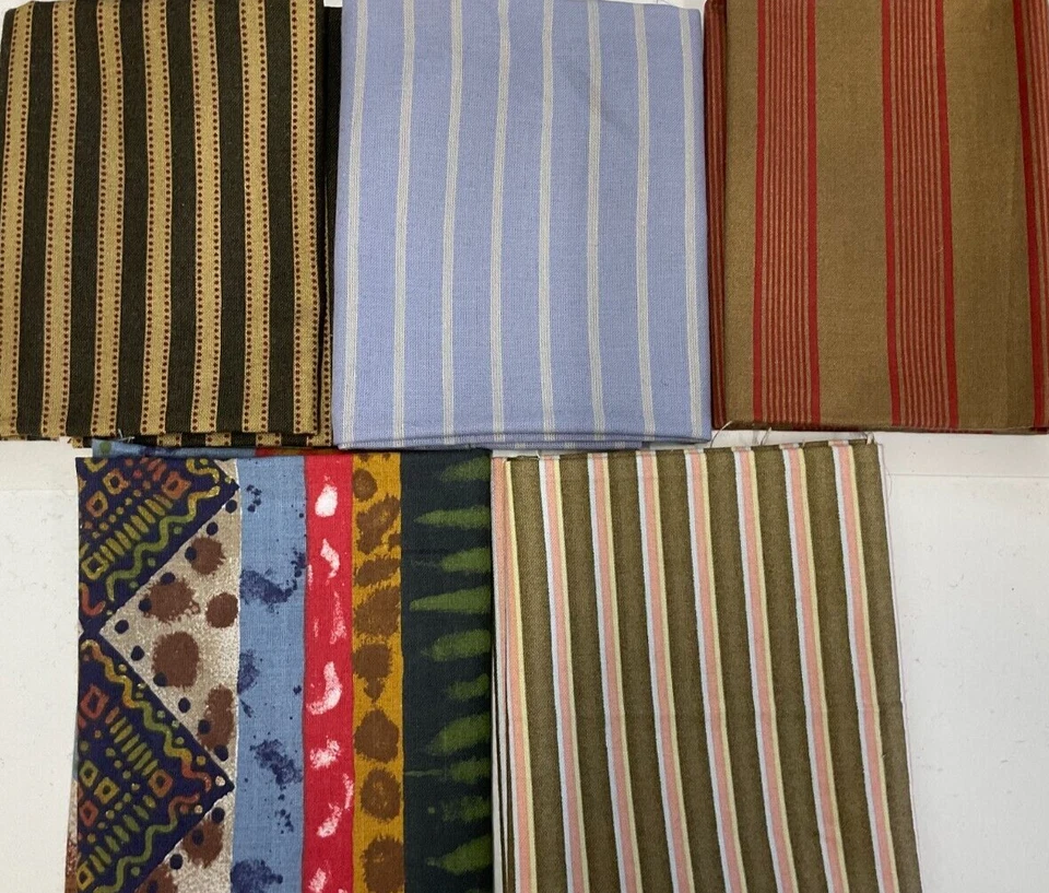 FAT QUARTER BUNDLE OF 5 - STRIPES - FQ837 - Image 1 of 1