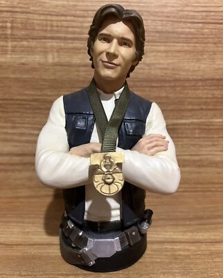Busto Han Solo Star Wars Gentle Giant 2005 Hero of Yavin Mini Medallón LTD BONITO Foto 1 de 4