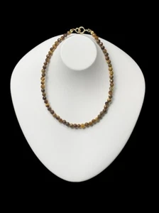 AAA+ Tiger's Eye Faceted Round 2-3MM Gemstone Beads Handmade Women Bracelet 6-8" - Picture 1 of 10