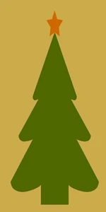 Christmas Tree REUSABLE STENCIL 9345 K 8"X18" Crafting - MYLAR SIGN STENCILS - Picture 1 of 4