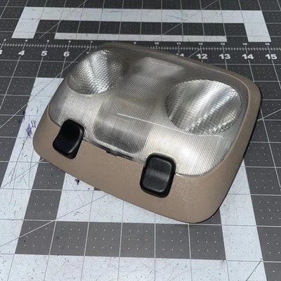 1987 2001 Ford Crown Victoria Mustang Explorer  DOME LIGHT ASSEMBLY Dual TAN - Image 1 of 4