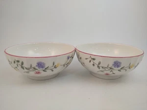 Juego de 2 cuencos de avena Johnson Brothers Summer Chintz 5 3/8" con patas - Imagen 1 de 9