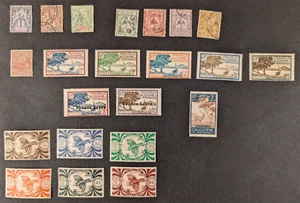 New Caledonia - Nice lot of 22 M/U stamps, F/VF. - Picture 1 of 1
