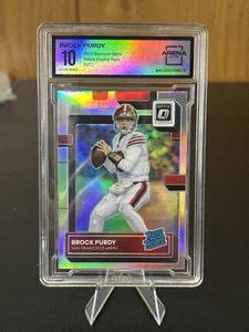2022 Panini Donruss Optic Brock Purdy SILVER Holo ROOKIE RC #277 Arena Club 10 - Bild 1 von 2