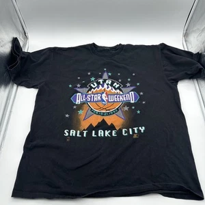 Vintage 1993 Utah Jazz All Star Weekend Kurzarm Grafik T-Shirt Starter ohne Etikett - Bild 1 von 10