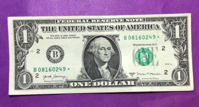 2017A DOLLAR BILL STAR NOTE B 0816 0249* - Image 1 of 2