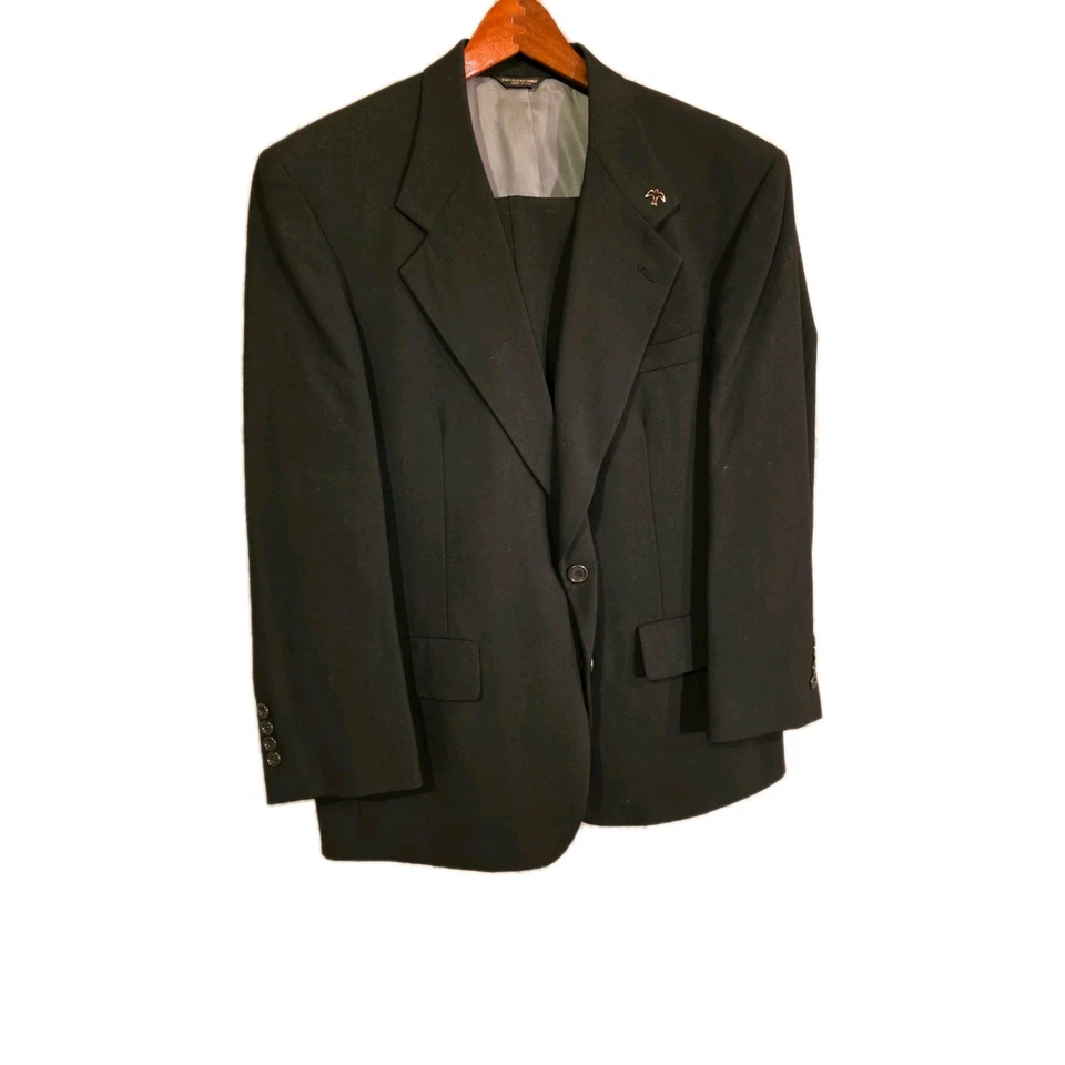 Traje BILL BLASS Etiqueta Negra 2 BTN 100% LANA 2 piezas Talla 38R 32X29 Gris DRK CUADROS Foto 1 de 1