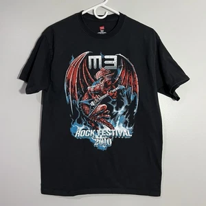 M3 Rock Festival 2010 Musik Konzert schwarz Kurzarm T-Shirt Herren Medium - Bild 1 von 7