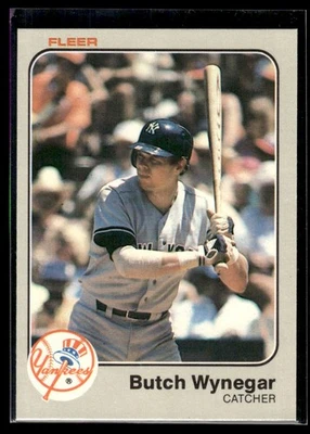 1983 Fleer Butch Wynegar New York Yankees #399 - Image 1 of 2