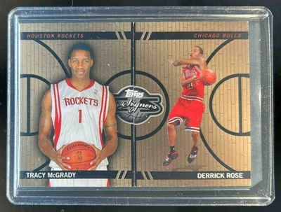 2008-09 Topps Co-Signers Tracy McGrady Derrick Rose Face The Facts RC #272/399 - Image 1 of 2