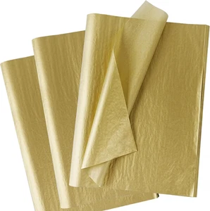 Metallic Gold Seidenpapier, 60 Blatt 20"×14" Gold Seidenpapier Großpackung als Geschenk  - Bild 1 von 12