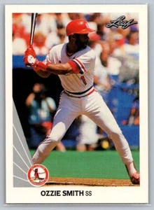 1990 Leaf Ozzie Smith #142 - Picture 1 of 2