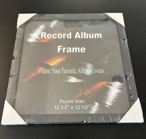 Vinyl Record Frame Album Cover Wall Display - 12.5 x 12.5 - Black - Sealed! - Picture 1 of 3