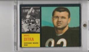 1962 Topps #17 Mike Ditka RC Chicago Bears Rookie Card HOF