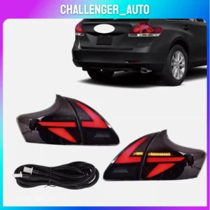 Fit For Toyota Venza 2009-2016 Rear Tail Light LED Projector DRL Black 2Pcs/set - Picture 1 of 11
