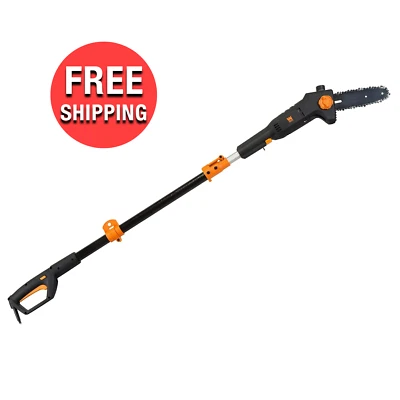 Sierra de poste telescópica eléctrica cortadora extensible de 12 pies motosierra recortadora de árboles de 8" Foto 1 de 4