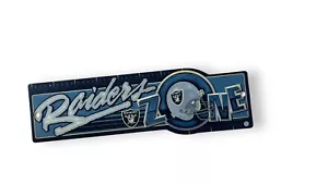 Officially Licensed NFL Oakland Las Vegas Raiders Zone Sign - Picture 1 of 2