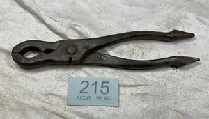 ANTIQUE VINTAGE GAS PLUMBERS PLIERS TOOL 7 1/4” UNUSUAL ENGINEER SPECIALIST GRIP - Picture 1 of 24