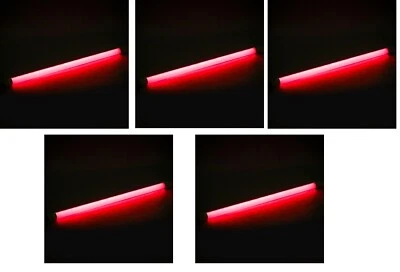 5x OSRAM LUMILUX Leuchtstoffröhre rot 36W 120cm T8 EEK: G (Spektrum A bis G) - Bild 1 von 3