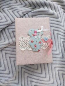 baby girl gift, pocket handmade photo album 5x6 inch