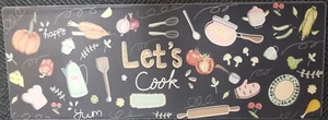 ARTÍCULOS DE COCINA ANTIFATIGA ANTIDESLIZANTE PVC ALFOMBRA/CORREDOR (17""x47""), VAMOS A COCINAR - Imagen 1 de 21