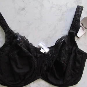 New Prima Donna Bra UK 38F Deauville Full Cup Black Back Closure - Picture 1 of 6