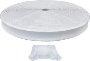 White Vinyl 1" Insert Molding Trim Screw Cover RV Camper Travel Trailer (White, - Picture 1 of 12