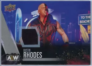 Upper Deck AEW 2021 primera edición 4 reliquia de Dustin Rhodes - Imagen 1 de 4